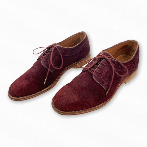 J SHOES Viceroy Red Suede Leather Blucher Oxford Shoes main image 5